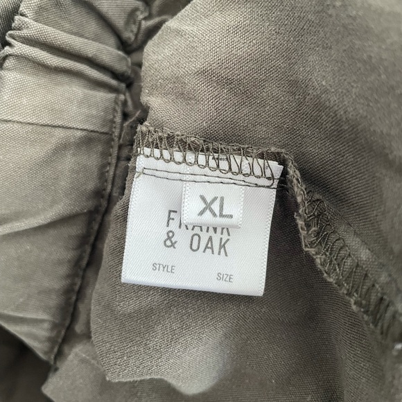 Frank&Oak Army Green Pullover Utility Jacket Sz XL - Picture 6 of 7